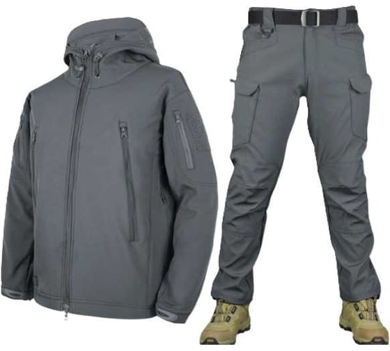 Изображение товара Костюм "ВЕПРЬ" куртка/брюки, цвет: т.серый, ткань: Софтшелл КОС619-Т.СЕРЫЙ; 60-62, 182-188 URSUS КОС619-Т.СЕРЫЙ/60-62, 182-188