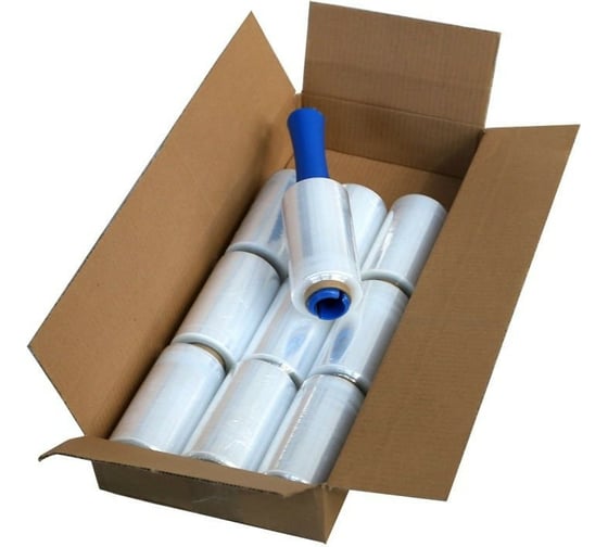 Изображение товара Набор стрейч пленки и диспенсер Ф-Пласт 10 шт и 1 диспенсер, в коробке 136131 11