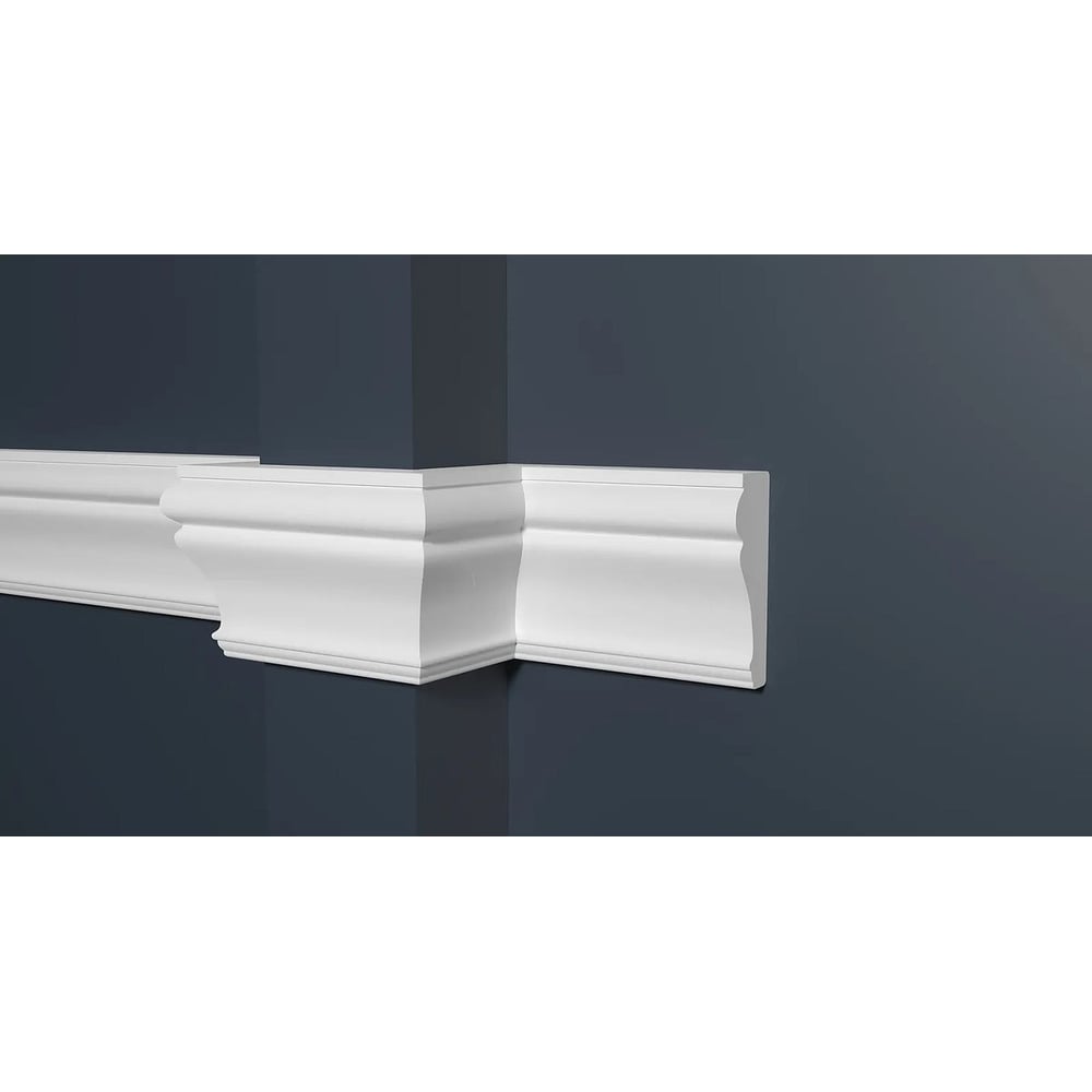 Изображение товара Стеновой молдинг Decor-Dizayn ударопрочный влагостойкий под покраску 59x21 мм 2000 мм 161А