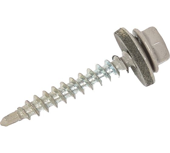 Изображение товара Кровельные саморезы ВИРТУОЗ 4,8х38 мм, RAL 7004, сигнальный серый, 150 шт. 600-05304