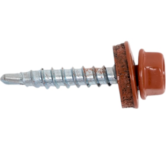 Изображение товара Кровельные саморезы ВИРТУОЗ 4,8х29 мм, RAL 8004, коричневый, 25 шт. 2361