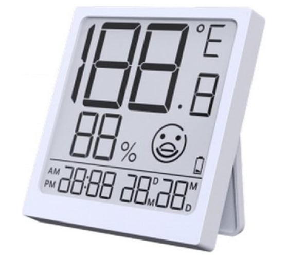 Изображение товара Цифровой термогигрометр BALDR показания внутри помещения, белый B0552STH-V3 B0552STH-V3-WHITE