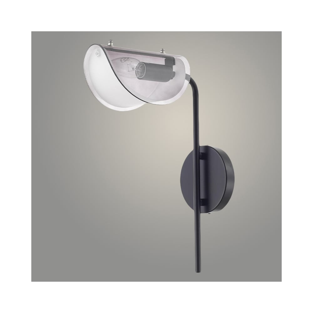 Изображение товара Бра РОСТОК MB9004/1AW BK черный лофт 1x40W E14 металлический стекло