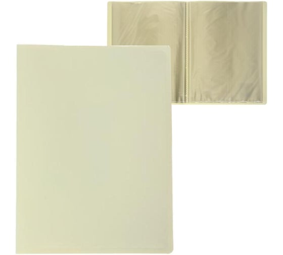 Изображение товара Папка Calligrata 20 прозрачных вкладышей A4 500 мкм молочно-белый 6580782