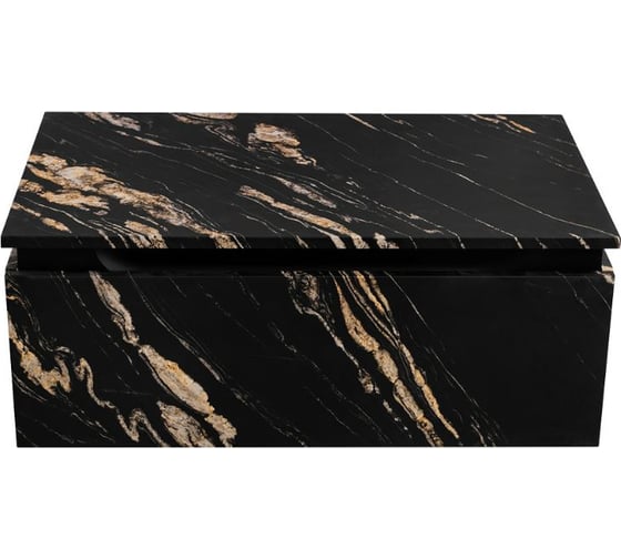 Изображение товара Тумба с одним выкатным ящиком CEZARES SLIDER, черный фьюжн, 796x476x300, SLIDER-800-1C-PI-NF-P