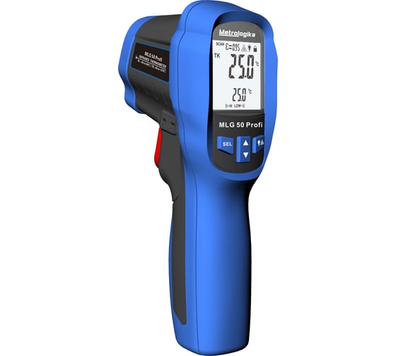 Изображение товара Инфракрасный пирометр с термопарой Metrologika MLG 50 Profi с поверкой MLG50