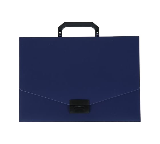 Изображение товара Папка-портфель Calligrata А4 одно отделение 700 мкм синяя песок 3258457