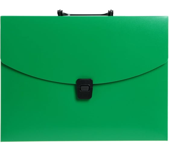 Изображение товара Папка-портфель Calligrata А4 одно отделение 700 мкм зеленая 6926758