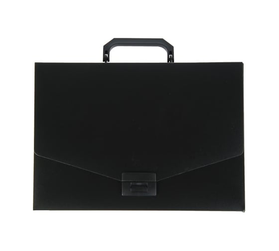 Изображение товара Папка-портфель Calligrata А4 одно отделение 700 мкм черная песок 3258458