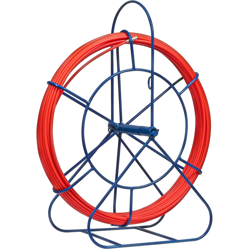 Изображение товара Кабельная протяжка REXANT УЗК в напольной катушке, стеклопруток, Ø6,0 мм, 30 м, красная 47-2030