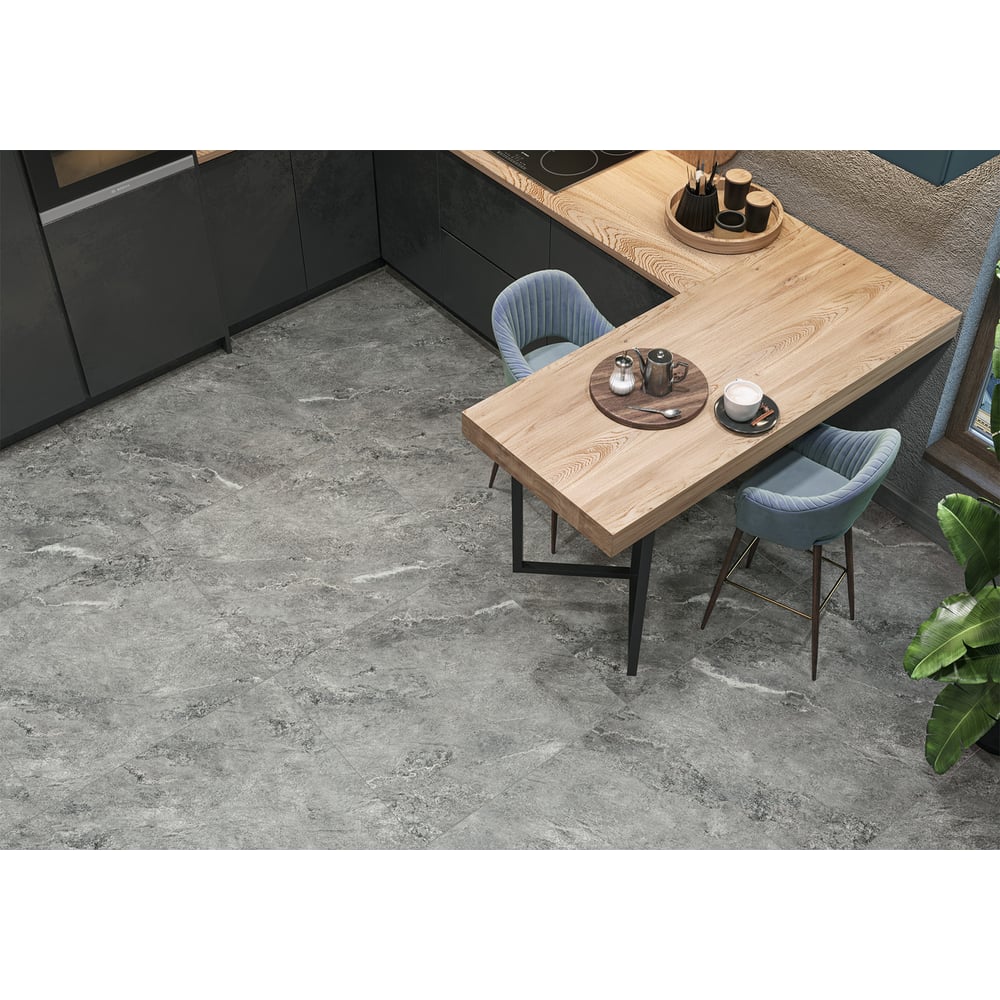 Изображение товара Глазурованный керамогранит LCM Ajax Graphite 80x80 см для ванной и кухни