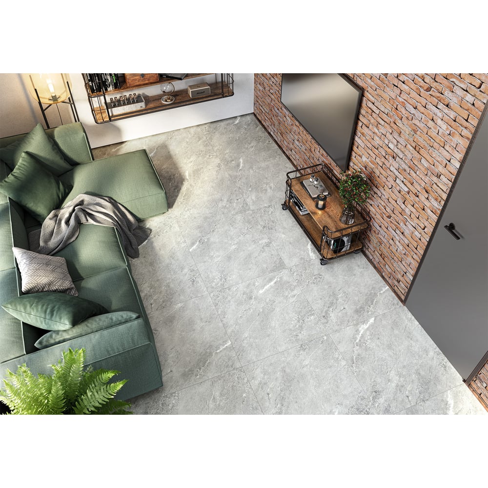 Изображение товара Глазурованный керамогранит LCM Ajax Gray 80x80 см, матовый, морозостойкий