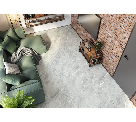 Изображение товара Глазурованный керамогранит LCM Ajax Gray 80x80 см 1,92 м2 3 шт в уп матовый цвет светло-серый 8080AJA15M