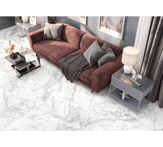 Изображение товара Глазурованный керамогранит LCM Nordik 80x80 см 1,92 м2 3 шт в уп матовый цвет светло-серый 8080NOD15M