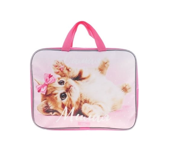 Изображение товара Папка с ручками Calligrata Самая милая для девочек текстиль А4 70 мм 350x270 мм 4061085