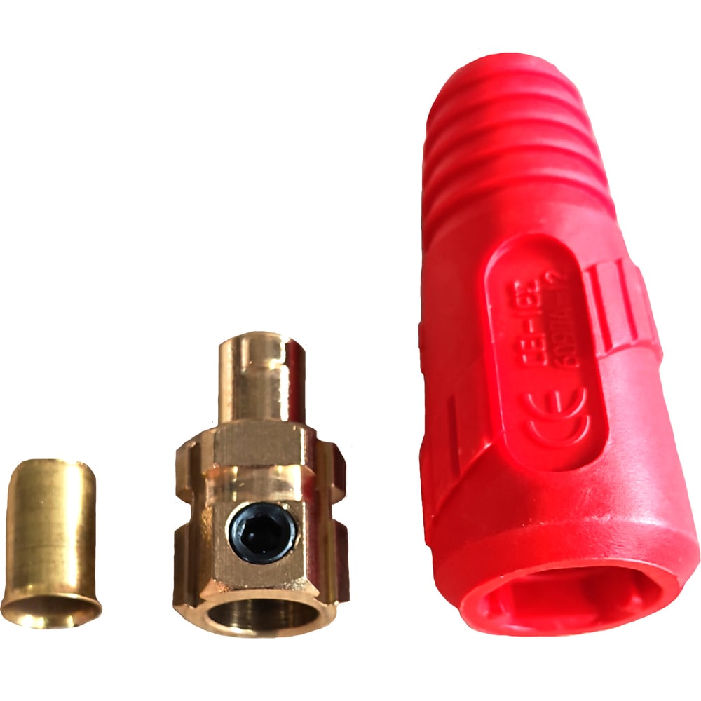 Изображение товара Вилка кабельная усиленная красная Профессионал 10-25 мм, 2 шт