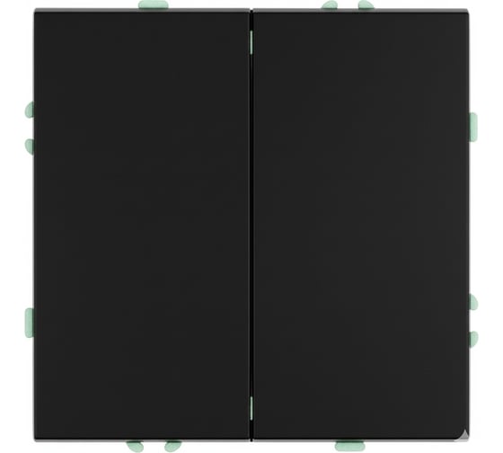 Изображение товара Механизм переключателя перекрестного 2-клавишного STEKKER 250В, 10А, серия Эмили, RSW10-5111-05, черный уголь, soft touch 50167