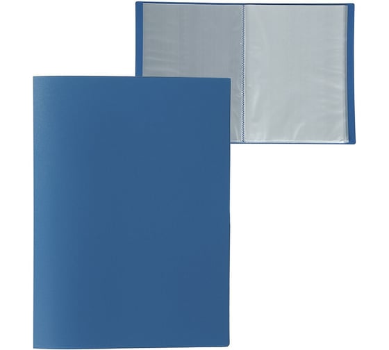 Изображение товара Папка Calligrata 60 прозрачных вкладышей А4 500 мкм синяя песок 3258511
