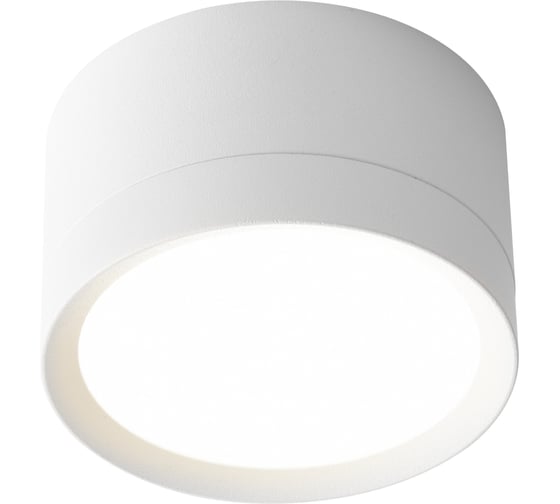 Изображение товара Накладной светильник truEnergy под лампу GX53, D82xH50мм, IP20, белый/алюминий 21031