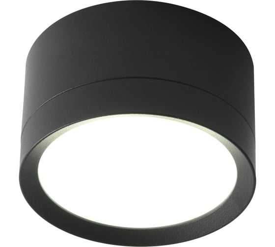 Изображение товара Накладной светильник truEnergy под лампу GX53, D82xH50мм, IP20, черный/алюминий 21032