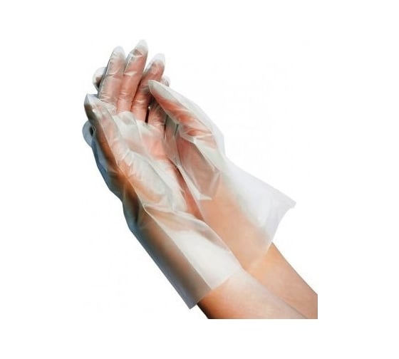 Изображение товара Одноразовые перчатки EUROHOUSE, TPE, прозрачные, р-р ХL, 200 шт. 14283