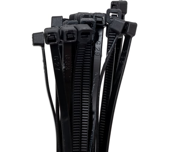 Изображение товара Стяжки нейлоновые DR.BARRETT (черные, 3.6x200 мм) S-10