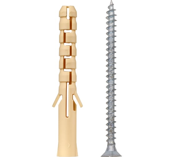 Изображение товара Дюбель ЕВРОПАРТНЕР распорный нейлоновый PND 6х50 с шурупом 4,0х60 50 шт. K2 0482 0