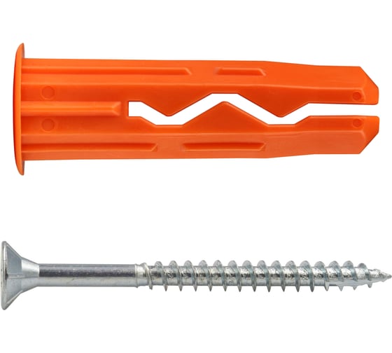 Изображение товара Дюбель универсальный нейлоновый ЕВРОПАРТНЕР MULTI plug 10х40 с шурупом 5x50мм (30 шт.) K2 0489 0