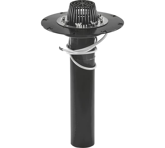 Изображение товара Воронка кровельная Татполимер верт/вып. PP Дн110 листв. пр/фл. нерж. эл/п 01.100/6-Э 127-1625