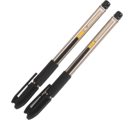 Изображение товара Набор гелевых ручек Calligrata 0,7 мм черные с резиновыми держателями, для ЕГЭ, в блистере, 2 шт 2882133