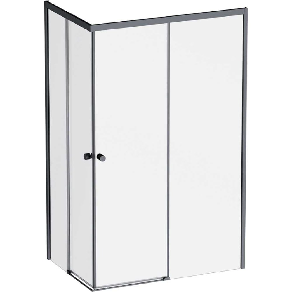 Изображение товара Душевое ограждение AM.PM X-joy прямоугольное 120x90 черный матовый стекло