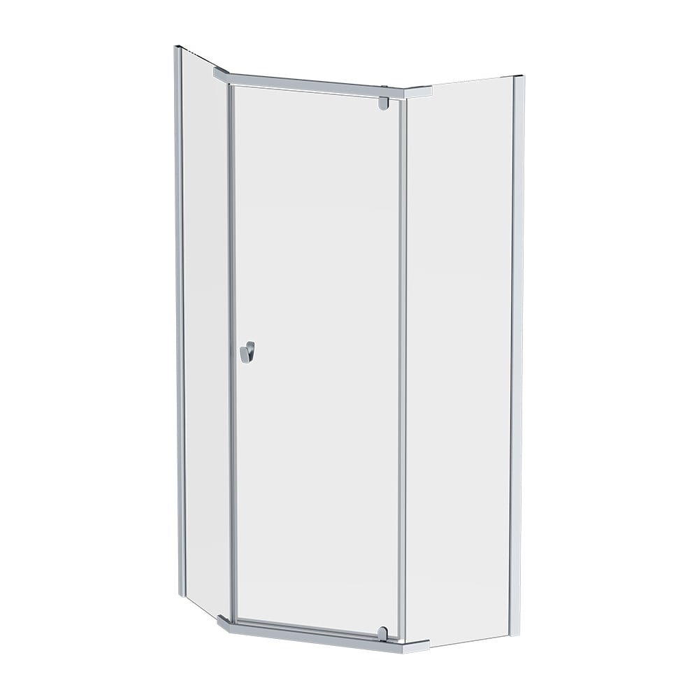 Изображение товара Душевое ограждение AM.PM Sunny пятиугольное 90x90 стекло хром матовый