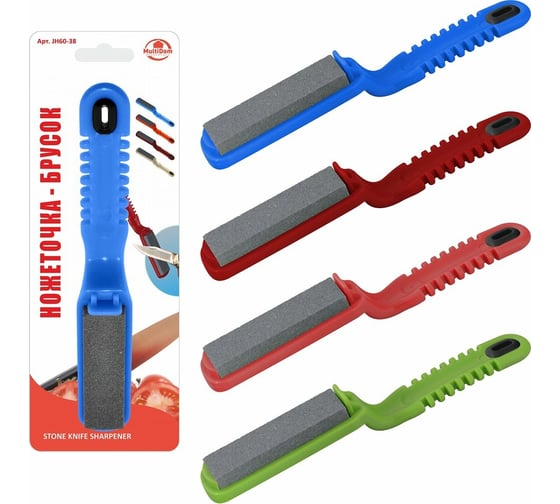 Изображение товара Ножеточка-брусок МУЛЬТИДОМ 3 цвета JH60-38