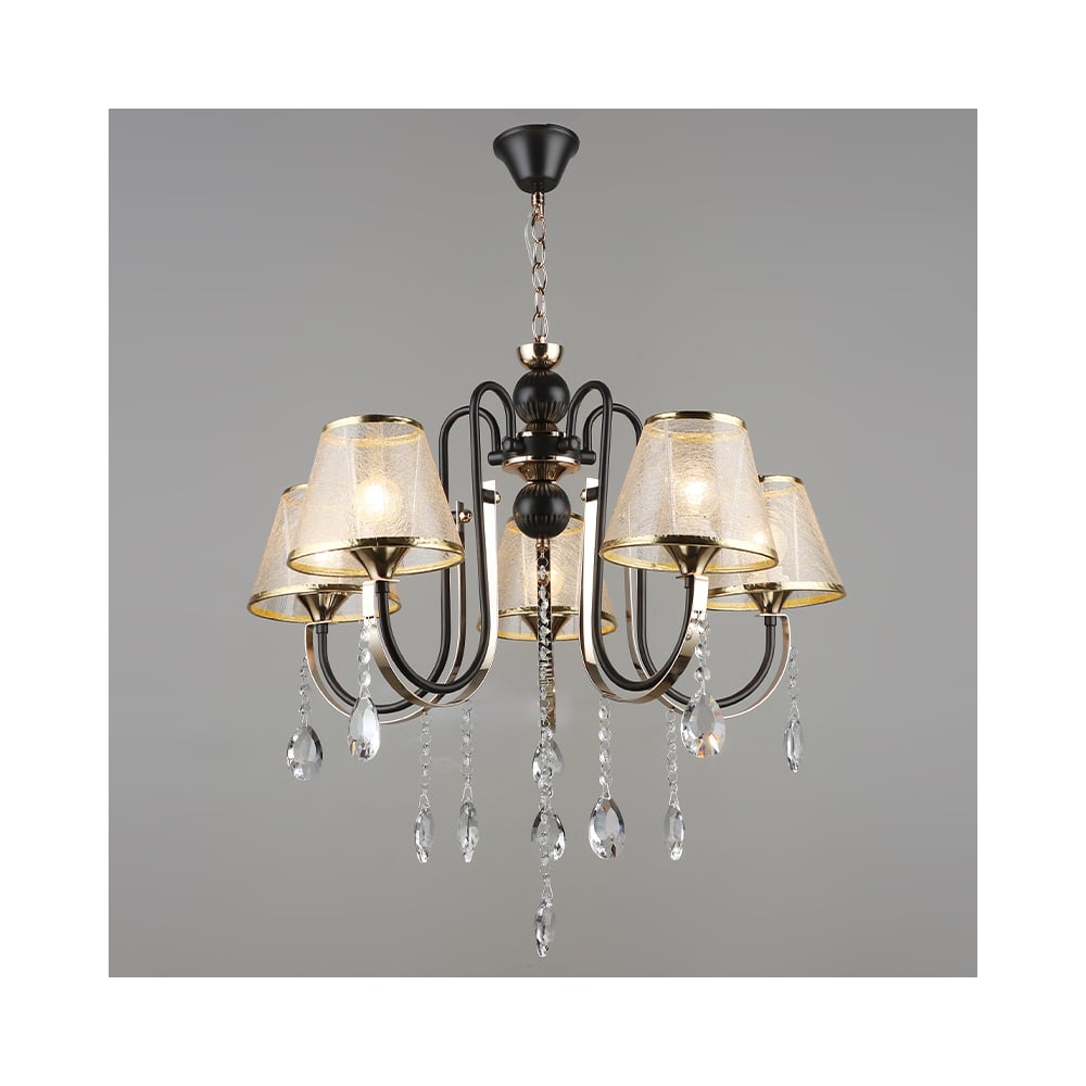 Изображение товара Люстра ROSTOK NH5269/5 COF+FGD кофей/золото классика 5x60W E27