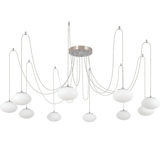 Изображение товара Умная подвесная люстра Citilux ATMAN SMART LED RGB Матовый Хром CL226A091