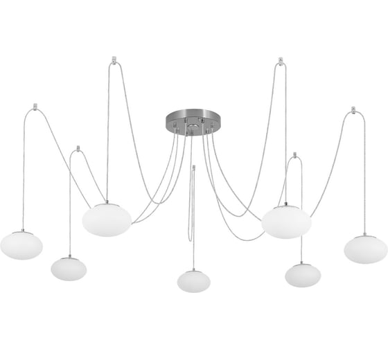 Изображение товара Умная подвесная люстра Citilux ATMAN SMART LED RGB Матовый Хром CL226A071