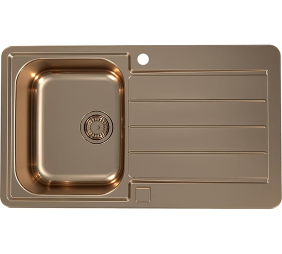 Изображение товара Мойка ALVEUS LINE MONARCH 20 COPPER 860x5001X в компл. с выпуском без сифона 1068985