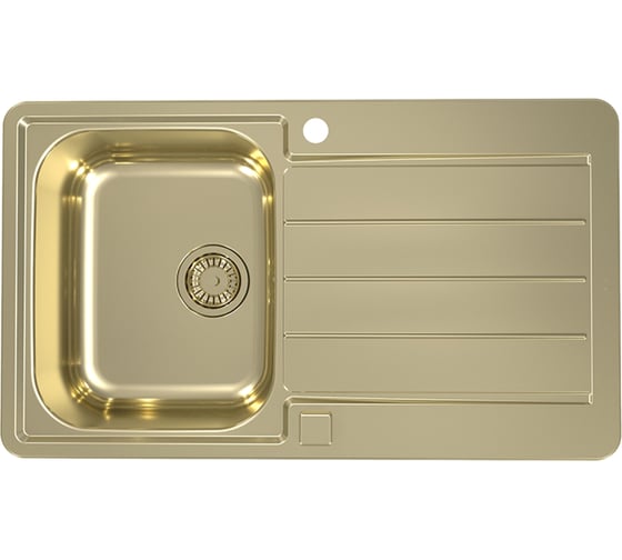 Изображение товара Мойка ALVEUS LINE MONARCH 20 GOLD 860x5001X в компл. с выпуском без сифона X295619888 1068988