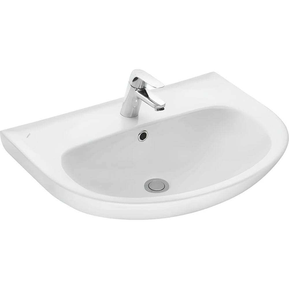 Изображение товара Умывальник Santeri Прайм 65 5/вел 1-отв с переливом белый