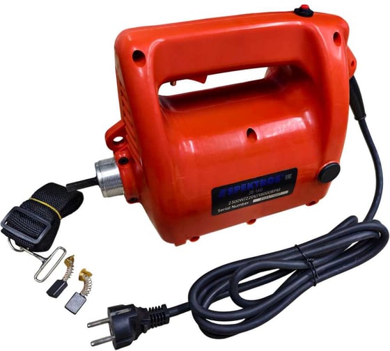 Изображение товара Вибратор глубинный Spektros JB-160 (гибкий вал 4м, булава d 45) 57460