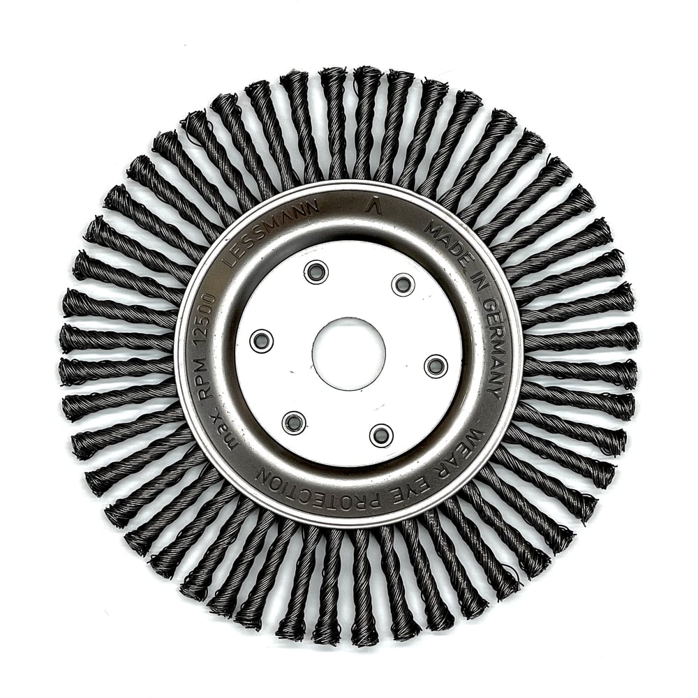 Изображение товара Щетка дисковая жгутовая Lessmann Д178х6х22,2х0,5мм, сталь, 48 жгутов 475201KB