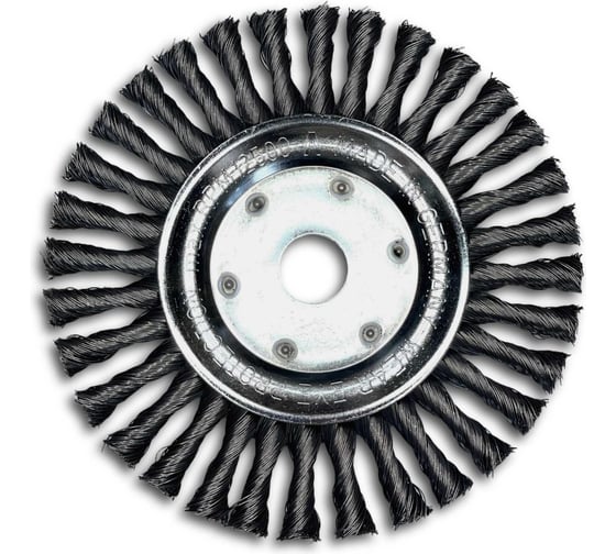 Изображение товара Щетка дисковая жгутовая Lessmann Д178х14х22,2х0,5мм, сталь, 32 жгута 475211OP