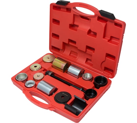 Изображение товара Набор инструментов для замены сайлентблоков BMW Forsage 14 предметов (E36/46, E38/39, E60/61, E31, E90/91), в кейсе F-906T6(16655)