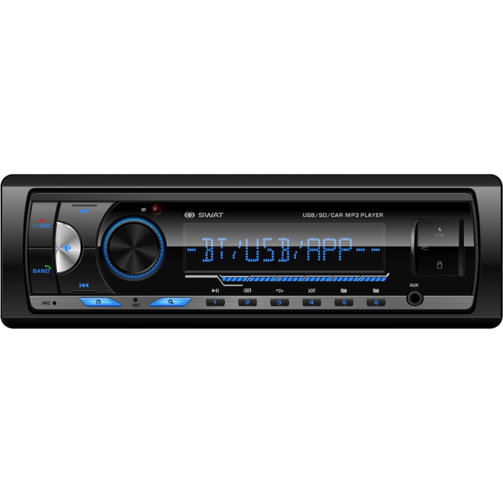 Изображение товара Автомобильный 1 DIN медиа ресивер SWAT WX-509D с Bluetooth USB и поддержкой MP3