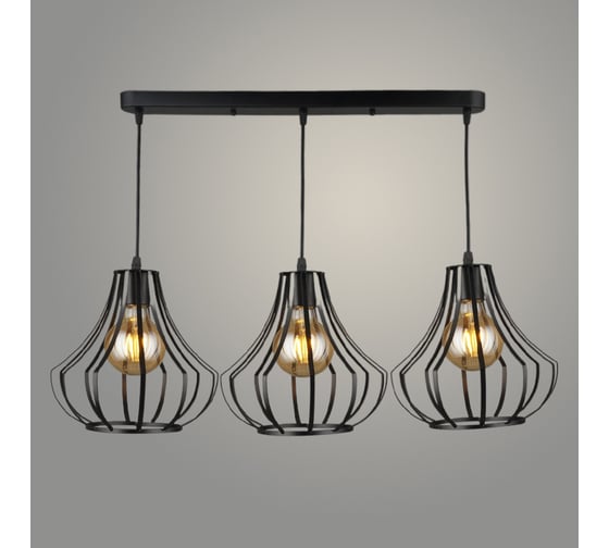 Изображение товара Подвес РОСТОК N3979/3HT BK черный, 3x40W, E27, d730 h800, QH20 987695145