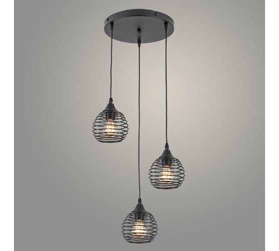 Изображение товара Подвес РОСТОК G22807/3HQ E BK черный, 3x40W, E27, d560 h1000, LCY23 988034370