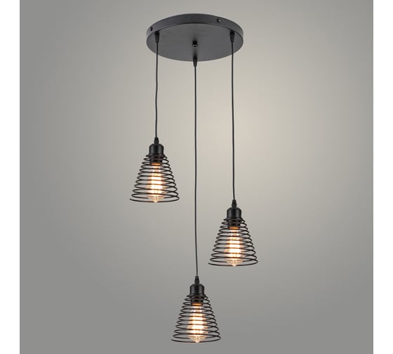 Изображение товара Подвес РОСТОК G22803/3HQ A BK черный, 3x40W, E27, d560 h1000, LCY23 988034354