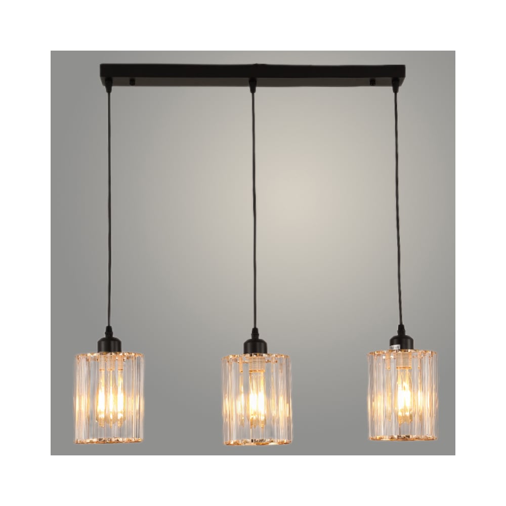 Изображение товара Подвесной светильник РОСТОК G20996/3HT в черном и золоте