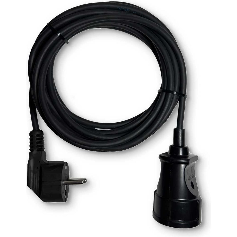 Изображение товара Удлинитель-шнур PROGIX 7 метров без заземления черный КГ 2x1.5 PG133