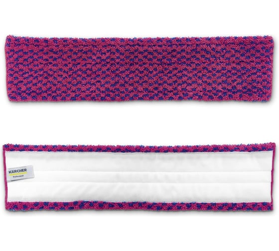 Изображение товара Насадка из микроволокна Karcher с абразивом, с креплением, на липучке, красная, 60 см 6.999-392.0